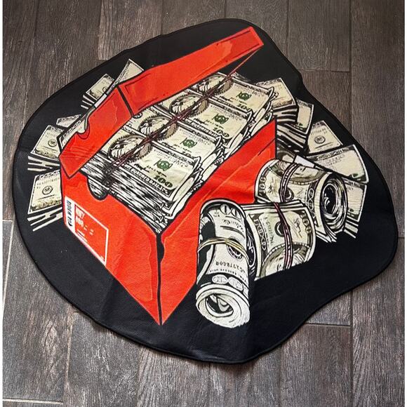 NEW Custome Nike Shoe Box with Cash Rug - Picture 1 of 1